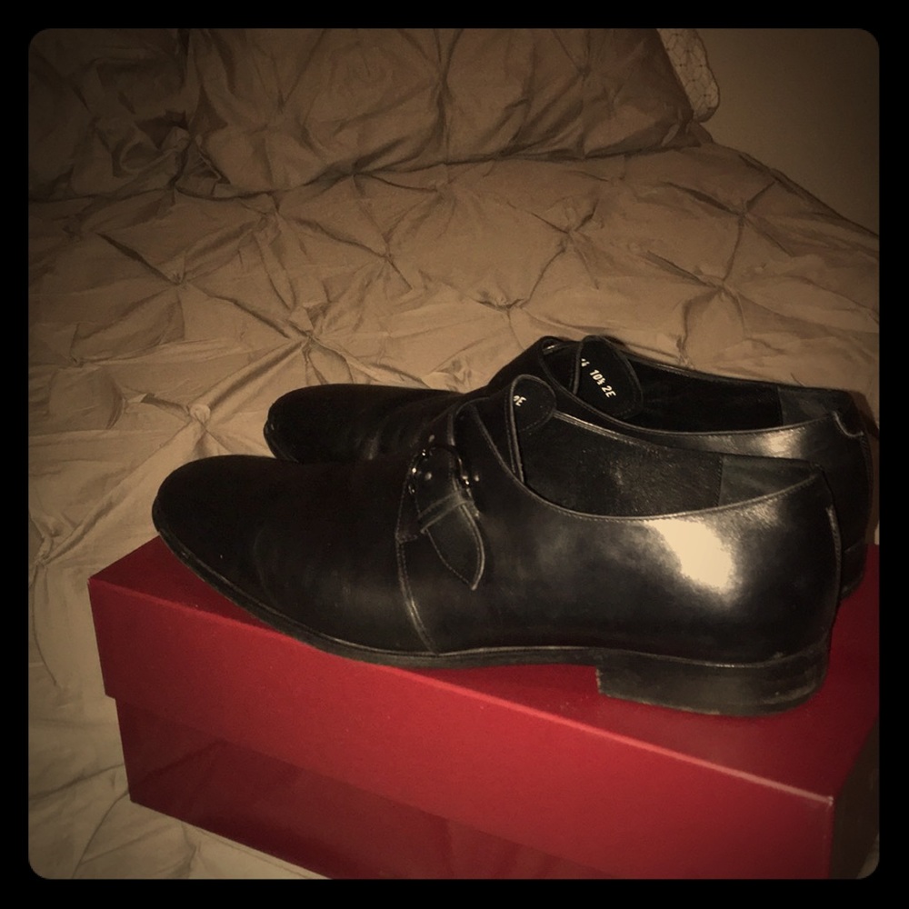 Sz 10.5 Salvatore Ferragamo Single Monk Strap